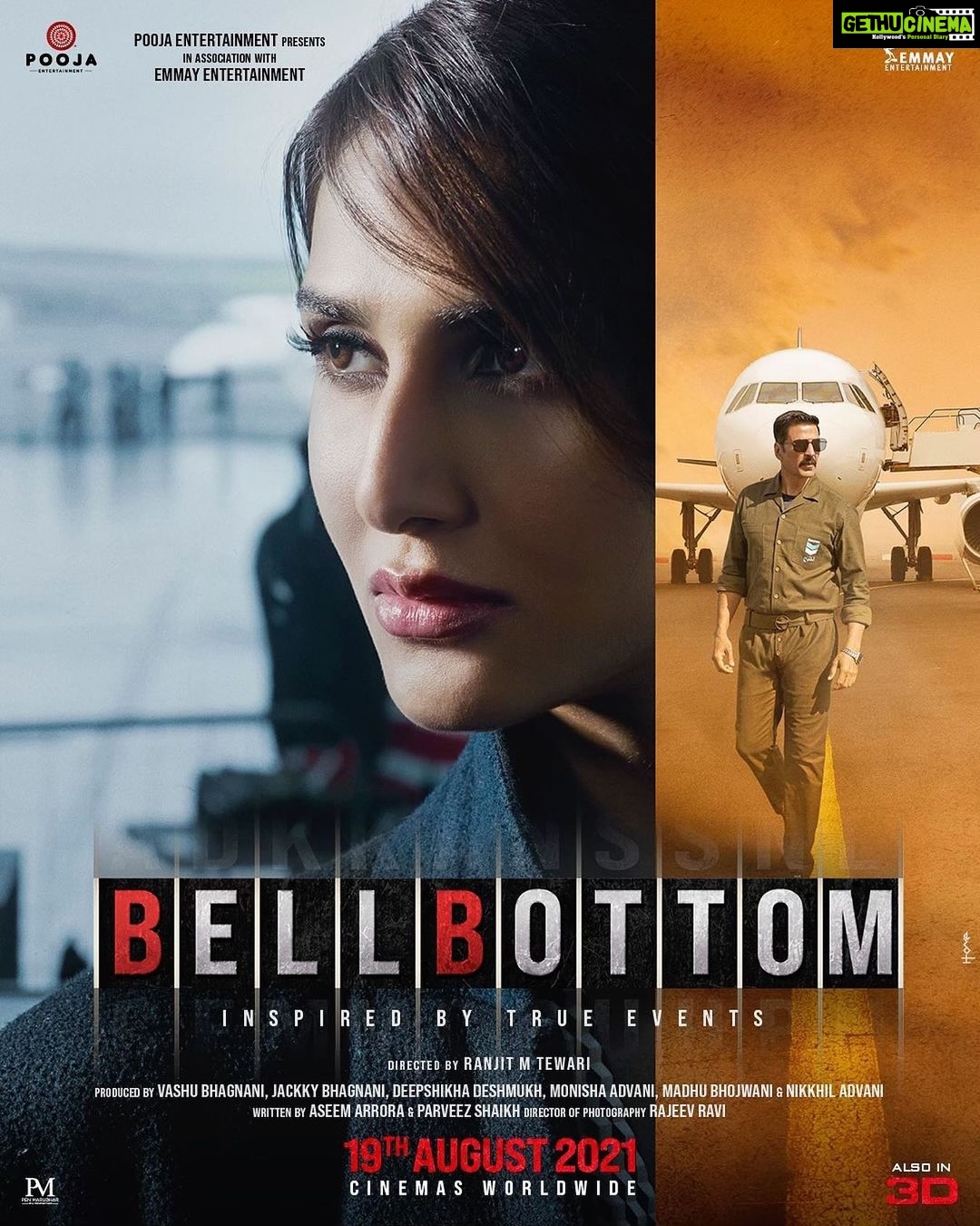 Lara Dutta Instagram - Introducing Bellbottom's leading lady! She's caring, intelligent and the backbone of his life. Watch their fun-loving story on the big screen. #BellBottom releasing in cinemas, also in 3D on 19th August. @akshaykumar #VashuBhagnani @_vaanikapoor_ @iamhumaq @ranjitmtewari @jackkybhagnani @deepshikhadeshmukh @onlyemmay @madhubhojwani @nikkhiladvani @emmayentertainment @pooja_ent @aseemarrora #ParveezShaikh