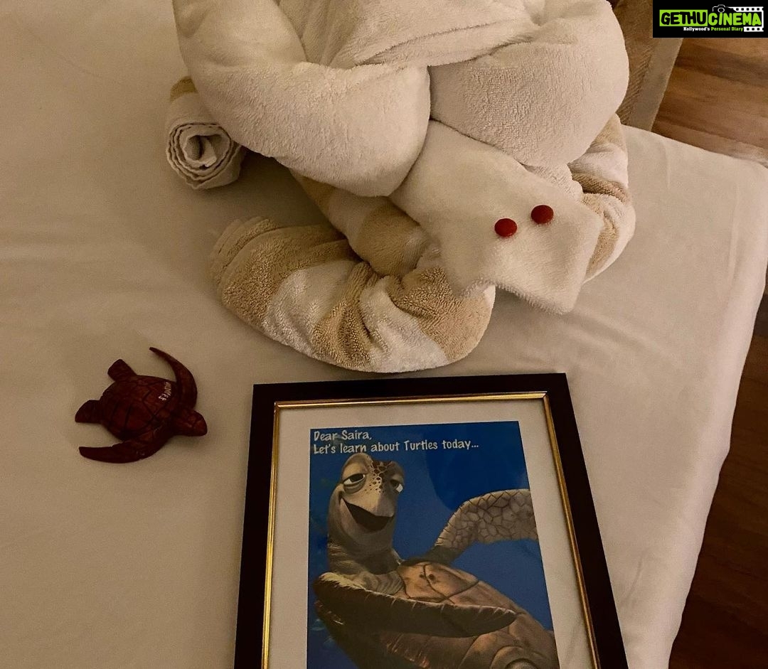 Lara Dutta Instagram - Thank you @tajhotels for always being our choice of a home away from home!! Big thank you to the @tajmaldives for your outstanding hospitality, warmth and kindness, especially to Saira!! We take away wonderful memories and can’t wait to be back!! A special thank you to GM #SamratDatta , #dilip and #saujan .