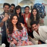 Lara Dutta Instagram – Some fun, exciting stuff cooking with this team! 🥰. @amitthakur_hair @makeupbylekha @mishcheryl @_mr_pardeep__4040 @smriti_singh_wilmans