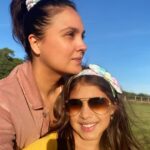 Lara Dutta Instagram - Obviously her futures bright!! 😎😂 #daughtersday #daughters #daughtersarethebest #minime #perfectday #love
