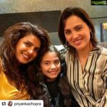 Lara Dutta Instagram – Something’s in life never get old! Like sassy, strong women and special friendships!! 💕💕. This one for our dearest #PradeepGuha #reuniting #nextgen #friendships #whoruntheworldgirls  #Repost @priyankachopra with @make_repost
・・・
21 years and counting.. friendships that can pick up at any given time… @larabhupathi and her most shining star. Saira you’re definitely your mums daughter. Adore you. So much love for these ladies. And so many memories. 
Also Missed you #Pradeepguha 
🙏🏽❤️