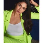 Lavanya Tripathi Instagram - "There is no limit to how radiant you can be." Especially if you're wearing a neon suit😛 📸 - @kalyanyasaswi