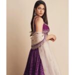 Lavanya Tripathi Instagram - 💜💖 Outfit- @issadesignerstudio Jewellery- @vithaldaszaveri_jewellers Styled by- @ashwin_ash1 @hassankhan_3 Hair- madhu Makeup- manohar 📸- @akshay.rao.visuals #purplepower