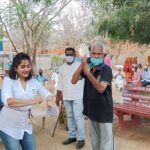 Madhavi Latha Instagram – Distributed blankets and fruits @oldagehome