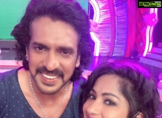 Madhavi Latha Instagram - #sweet memory working with Super simple Uppi #upendra