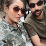 Madhu Shalini Instagram – #tbt #😎 #🎥 with the cool and composed @sibi_sathyaraj