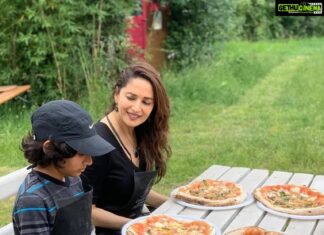 Madhuri Dixit Instagram - That’s amore 🍕❤️ #FlashbackFriday