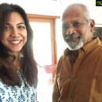 Madonna Sebastian Instagram - Him!♥️ Today! I’m going to contain my excitement and let the pictures do the talking. The heart and brains behind breathtaking cinema. #themaniratnam #maniratnam Chennai, India