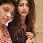 Madonna Sebastian Instagram - Walking selfie, shopping selfie, talking selfie,.. all kinds of travel selfies with mom👑🛍😁.. @shylababyshylababy #momanddaughter #selfietime #worktrip