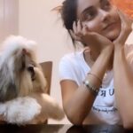 Mahima Nambiar Instagram - A little late to this trend 🤣🤣 @luca_the_kuttichathan #luca #lucatheshihtzu #instareels #instagram #instagood #mykoottukaran #orumathiriundakkannikkalle #ourversion