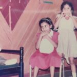 Malavika Instagram – Stumbled upon these lovely childhood pictures with my brother🥰 @sidkonnur