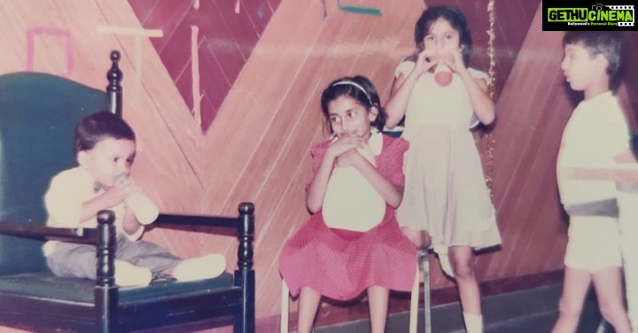 Malavika Instagram - Stumbled upon these lovely childhood pictures with my brotherš„° @sidkonnur