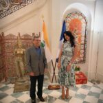 Mallika Sherawat Instagram - Thank you @indiainfrance & Mr Ambassador His Excellency Jawed Asraf for a great cultural evening at the embassy residence Jai Hind 🇮🇳 . . . . . . . . . . #parisfrance #14july #diplomat#indianembassyparis #culture #culturalexchange #bastilleday #embassyresidence Paris, France