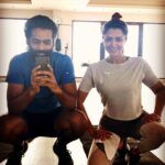 Mamta Mohandas Instagram - I just noticed something.. whenever we meet, we either work (all the time 🙄) or probably workout(like once??) together.. that I couldn’t find a single pic other than this one you clicked together that day to post. Gosh we gotta take a picture break once in a while .. clearly you are better at being more mindful of that 😄 n thnx for this click. Wishing you a very happy blessed and amazing year ahead @noelben and let’s make it one 🙌🏻👊🏻💪🏻 HAPPY BIRTHDAY NO! And to your lovely mamma too. 🤗 #friend #birthday #workingpartner #letsdothis #hardwork #dreamers #jogo #gogo