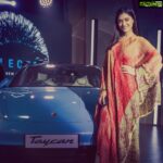 Mamta Mohandas Instagram – Feelin Posh! 🚙 💨 

At the all new Porsche Taycan launch with Brand India Head of Porsche @manolito_vujicic & @johnysabu of @porschecentrekochi 

Wearing @rehanabasheerofficial 

#porsche #taycan #electric #cars #carporn #launch #carchicks #power #luxury #performance