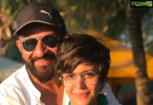 Mandira Bedi Instagram - 25 years of knowing each other. 23 years of marriage.. through all the struggle.. through every crest and trough..