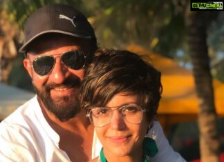 Mandira Bedi Instagram - 25 years of knowing each other. 23 years of marriage.. through all the struggle.. through every crest and trough..
