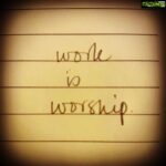 Mandira Bedi Instagram - Work is prayer. 🙏🏽