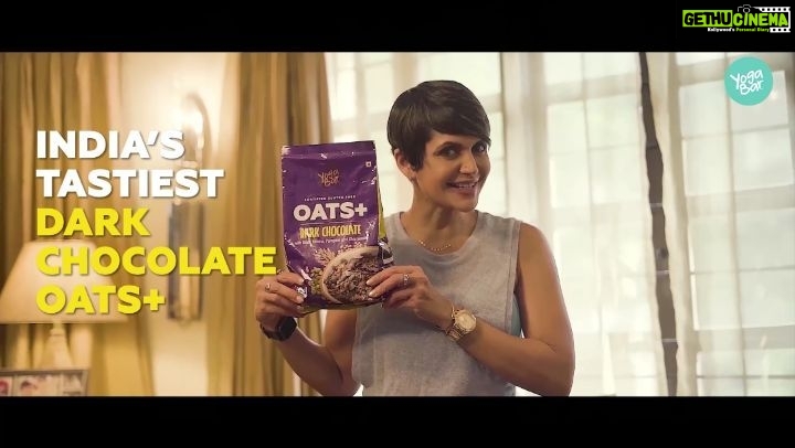 Mandira Bedi Instagram - I teamed up with my friends at @yogabars.in to turn my little milk-hater into a milk-lover. The secret? Watch the video to find out. You’ll be surprised just how easy it was! . . . #MoreMilkwithYogaBar #yogabar #yogabars #oats #healthyrecipeideas #milk #chocolate #oatsforbreakfast #chocolateoats #healthybreakfast #instafood #milkandoats #momlife #eatright #momblogger #yogabar #tasty #momsofinstagram #kids #oatmeal #mandirabedi