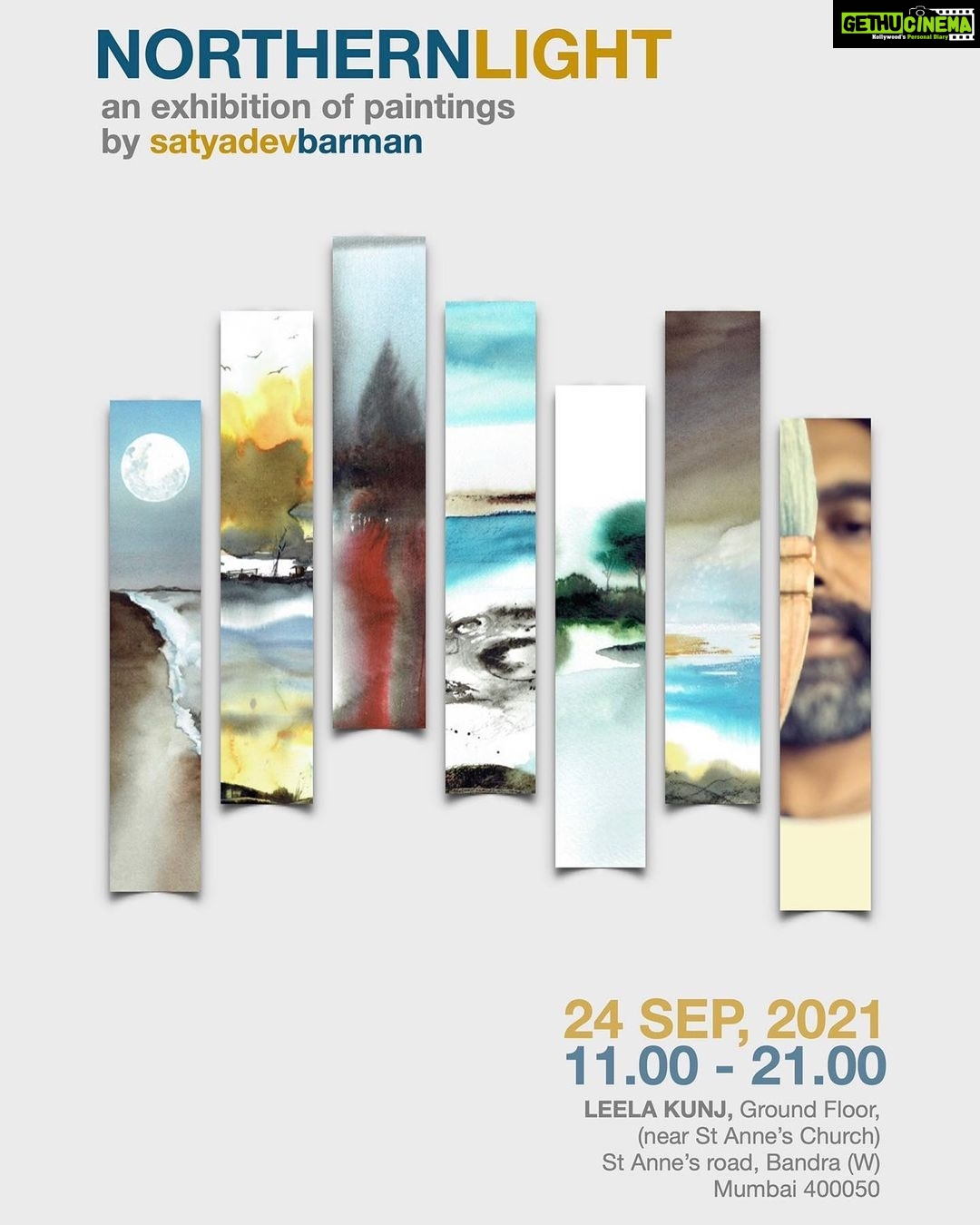 Mandira Bedi Instagram - My Dearest friend from 20years, @satyadevbarman , ❤️🧿 makes his Artistic debut with a showing of his first collection “Northern Light” in Bandra this Friday. His pieces are stirringly beautiful and have the ability to envelope you in their depth. For all those who love Art, come take a look.. 🤍🖤💥 #satyadevbarman #indianartist #indianart #artbeat #northernlight