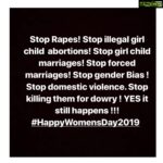 Mandy Takhar Instagram - Someone once said to me why do you make a big deal about women empowerment.. why do women need empowering ? I said Coz they are getting raped and killed because they are women. Why aren’t you aware why women need empowerment, fool. #happywomensday ❤️