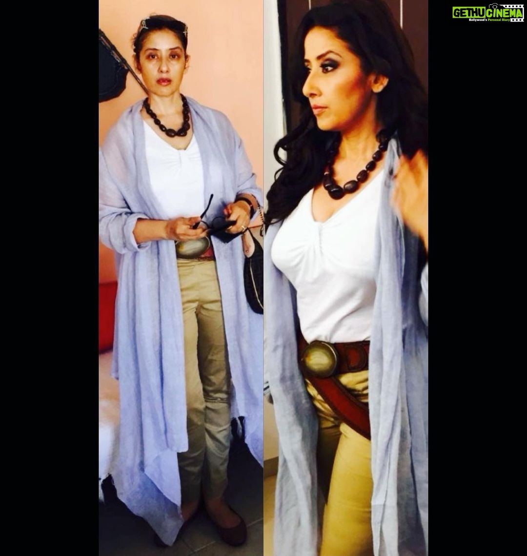 Manisha Koirala Instagram - Before and after #makeup..2015 #throwback