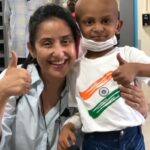 Manisha Koirala Instagram – @impacctfoundation dose great work helping children with cancer..pl support such organisations 
🙏🏻🙏🏻🙏🏻