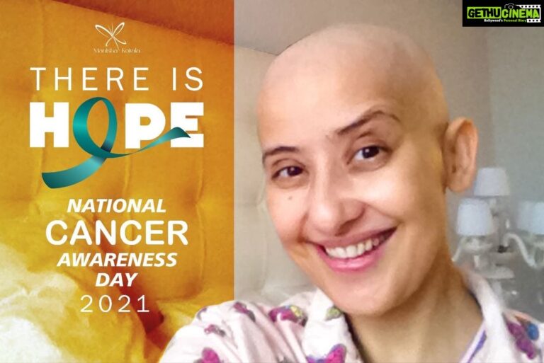 Manisha Koirala Instagram - On this National Cancer Awareness Day, I want to wish everyone who is going through this arduous journey of cancer treatment, a lot of love and success. 