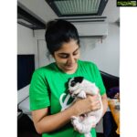 Manjima Mohan Instagram - Unconditional love given to me on my first day of shoot ❤️ #myreasontosmiletoday🐾 Chennai, India