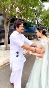 Meenakshi Dixit Instagram - Here’s dedicating my all time favourite song to the Superstar Nagarjuna Sir ❤️ love always😍

Congratulations for the great response of #bangarraju 🤗

#nagarjunaakkineni #nagarjuna #reelsinstagram #reelitfeelit #telugucinema #telugu #shooting