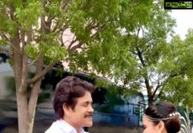 Meenakshi Dixit Instagram - Here’s dedicating my all time favourite song to the Superstar Nagarjuna Sir ❤️ love always😍 Congratulations for the great response of #bangarraju 🤗 #nagarjunaakkineni #nagarjuna #reelsinstagram #reelitfeelit #telugucinema #telugu #shooting Ramoji Filmcity Hyderabad