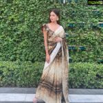 Meera Chopra Instagram – Flaunting my indian-ness!! 
This stunning saree by @breathebyaakanksha.studio .studio 
 Styled by @juhi.ali 
#indianwear #sareelove #weddings #delhiwinters #traditionalwear #fashion #celebrations