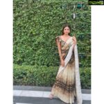 Meera Chopra Instagram - Flaunting my indian-ness!! This stunning saree by @breathebyaakanksha.studio .studio Styled by @juhi.ali #indianwear #sareelove #weddings #delhiwinters #traditionalwear #fashion #celebrations