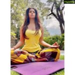Meera Chopra Instagram - #pranayams under the sun in the hills!! Kasauli