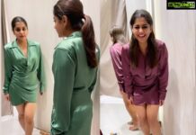 Meera Nandan Instagram - Trial room clicks with @dinstyling ♥️ . #instareels #trialroom #shoppingspree #shopping #funwithfriends #funny #laugh #reels #reelsinstagram #video