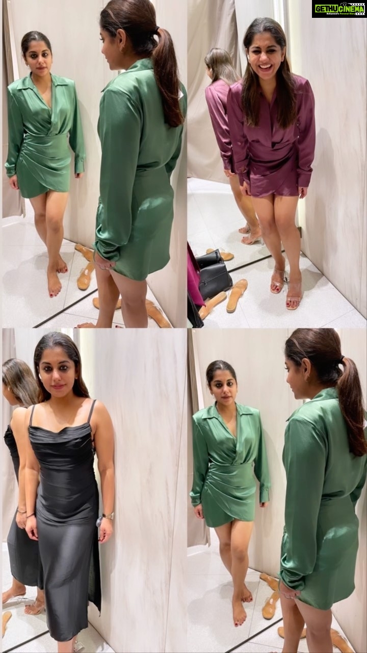 Meera Nandan Instagram - Trial room clicks with @dinstyling ♥️ . #instareels #trialroom #shoppingspree #shopping #funwithfriends #funny #laugh #reels #reelsinstagram #video