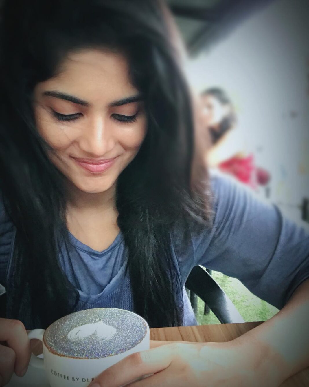 Megha Akash Instagram - My soul’s reflection ✨ #glittermakesmehappy