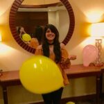 Megha Akash Instagram - Throwback to that happy photo shoot 😛 @sreyaakaladharan ❤️