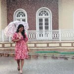 Megha Akash Instagram - Meet me in the pouring rain ☔️ #shootdiaries🎥
