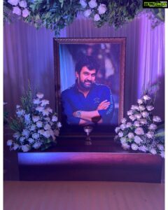 Meghana Raj Instagram - My Dearest Chiru .... Chiru is a CELEBRATION... has always been, is and will always be... I know u wouldn’t have liked it any other way! Chiru,the reason i smile... what he has given me is most precious... MY FAMILY.. the JUST US... together we will always be for all eternity baby ma ❤️ and each day will be just the way u like it! Filled with Love, laughter, pranks, honesty and most importantly Togetherness ❤️ WE LOVE YOU BABY MA!