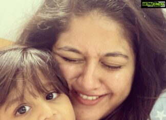 Meghana Raj Instagram - Our baby…. Our world… our universe… our EVERYTHING! CHIRU… our lil prince is ONE YEAR OLD! I will squish him till he says ‘amma stop!’ And continue squishing him till he turns red wid embarrassment! Will smother him wid kisses til he rolls his eyes and says, ‘amma!’ And will continue smothering him witb more kisses! I love u my baby child… ur growing up so so fast!! I wish we cld just lay cuddled in each others arms for all eternity! HAPPY BIRTHDAY RAAYAN! Appa and amma love you! ❤️ @lasya_umesh thank you for this click!!! We love u! @kiddlekiddlle this is definitely very special!