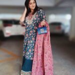 Meghana Raj Instagram - For the trailer launch of gajaanana and gang . . . . Outfit @tada_wearhouse Jewellery @adorebypriyanka Handbag @byfar_official Footwear @bumble.__bee02