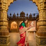 Meghana Raj Instagram - I Love you King! Director of Photography :📸 @team_amstudio Makeup - @artistryby_priyankaharish Designer - @amorabybindureddy Jewellery - @navrathan1954 Cinematography- @manjupintuclicks