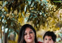 Meghana Raj Instagram - 6 months have gone by ... u can now say all ur gaas and goos perfectly! Appa and i love u so much! ☺️ big thank you to @drivyaraj @bhavyagowda.07 @newd2media and team for this beautiful surprise! @sumayadesignerstudio for the wonderful outfits... photography by @shreyasshettyphotography ... #JrC definitely enjoyed wearing his very first ethnic outfit!! #chiranjeevisarja #JrC #Simba JP Nagar, Bangalore South