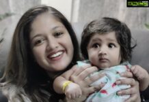 Meghana Raj Instagram - Amma’s baby 🐰 #simba #JrC #chiranjeevisarja