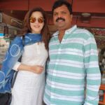 Mehreen Pizada Instagram - Best Manager 😁 #Family @mahendrababu2590 PS : yes the background is a sweet shop. MG loves eating 😝😛