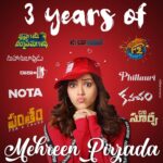 Mehreen Pizada Instagram - ‪3 years ago on this day my Debut Film #KrishnagaadiVeeraPremaGaadha released and Life happened for me. Thank you all for supporting me in this beautiful journey.I promise to become a better actress with each work of mine ‘n shall continue to become my Best.❤️you all #Gratitude‬ #happybirthdaytome