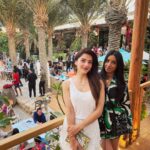 Mehrene Kaur Pirzada Instagram - There’s something special about meeting old friends 🥰 Friendship of 14 years🤍 #timeless #love @tasbhoj ❤️ SLS Dubai Hotel & Residences