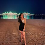Mehrene Kaur Pirzada Instagram – All dressed up for the whole year to go 😍  #2022 🤍 Palm Jumeirah Beach