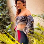 Mehrene Kaur Pirzada Instagram - 🌈 Styled by @officialanahita Outfit: @nautanky @_flyonthewalll_ Makeup and hair: @richie_muah @makeuphairbyrahul Pic: @kannasrihari